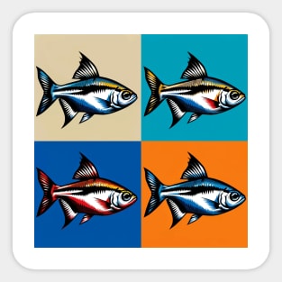 Silvertip Tetra - Cool Tropical Fish Sticker